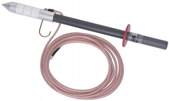 DP20 DP40 High Voltage DC Discharge Probes Features For discharging high voltage cables after testing Earthing hook Highly flexible, clear silicone covered earth cable DP20 Discharge probe For use