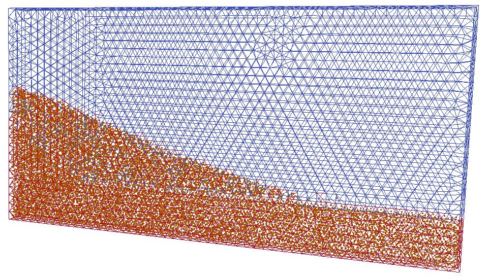 mesh final position of material points