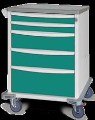 Four (4) Model Heights Cart storage packages from three (3) to seven (7) drawers Standard drawers or drawer