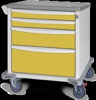 4cm) Intermediate - Exceptional storage in a common cart size Shown in Green 6 Drawer (4) - 3 (7.