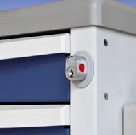 Custom drawer configurations available. Step 2: Select a lock system Quick Access, Key, Keyless with Auto-Relock Key Lock I-Series standard lock system features a Core Removable Lock.