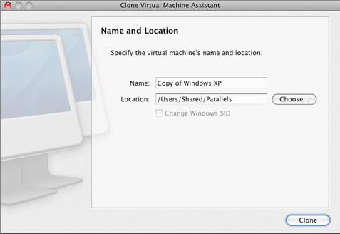 Performing Basic Operations in Parallels Management Console 37 To make the Windows security identifier (SID) of the cloned virtual machine different from that of the initial virtual machine, select