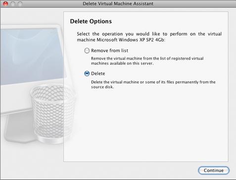Performing Basic Operations in Parallels Management Console 41 5 If you chose to delete the