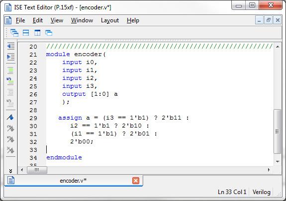 Priority Encoder Priority Encoder using conditional operator