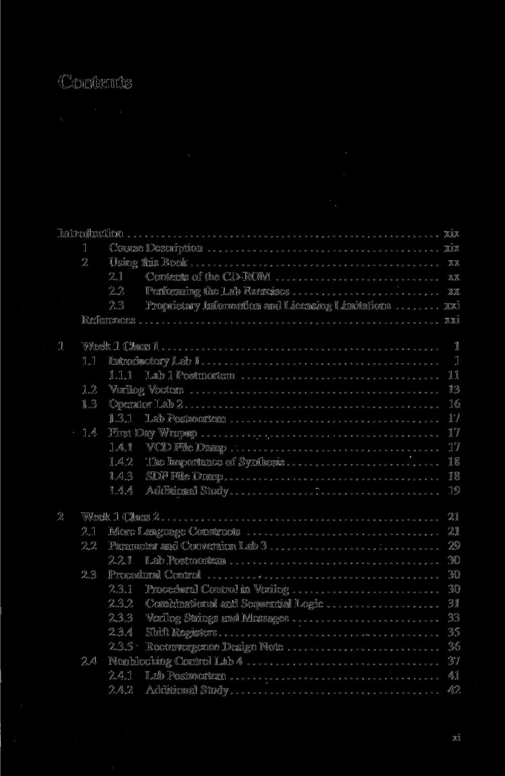 Contents Introduction xix 1 Course Description xix 2 Using this Book xx 2.1 Contents of the CD-ROM xx 2.2 Performing the Lab Exercises xx 2.