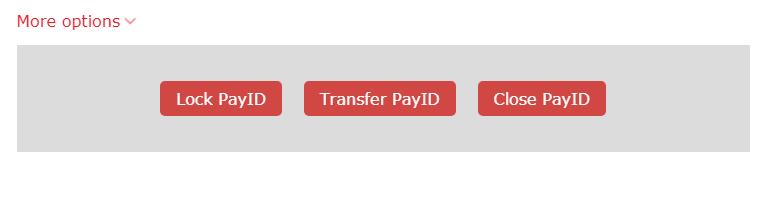 Accounts Closing a PayID Go to the Accounts tab and Manage PayID s. Select the PayID you wish to close.