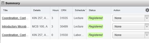From the Enhanced Registration Main Menu, select Register for Classes 2. Select the Enter CRNs tab and enter the CRN you would like to search for.
