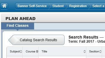 To add more courses, click the Catalog Search Results button and repeat from Step #2.