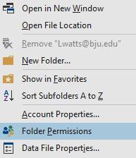 Under the folder permissions window, click Add and select the same individual to whom you previously delegated access. 9.