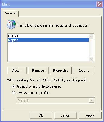 3. The Add New Email Account wizard will launch. Follow the instructions above for configuring Outlook 2007 for Outlook Anywhere. 4.