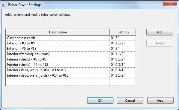 Revit Structure Standards: One item of additional concern for Revit Structure users are the settings for rebar cover has this will ensure