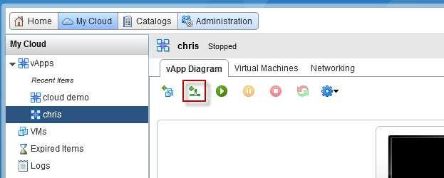 During the creation of a vapp (add network on the drop-down, list network in the virtual machine line) By clicking the Add Network icon on