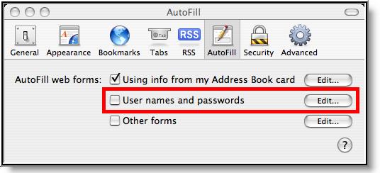 Image 24: Preference Settings for AutoFill (Safari) Properly Accessing and Editing FDFs in Campus Using Safari The following steps must be taken in order for Campus users to properly access and edit
