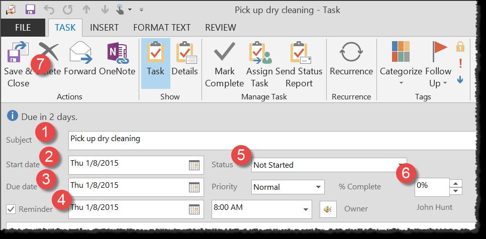 From the Start date: drop down, select a start date. 3. From the Due date: drop down, select the Task s due date. 4.