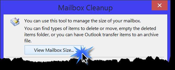 View Mailbox Size Tool With the View Mail Box Size tool users can check of the