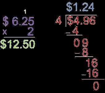 Algebraic Thinking 5.AT.5 Solve real-world problems involving addition, subtraction and division with decimals to hundredths, including problems that involve money in decimal notation (e.g., by using equations to represent the problem).
