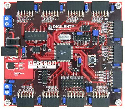 hobbyists. The Cerebot Plus Board s versatile design and programmable embedded microcontroller lets you add different devices and program the board for multiple uses.