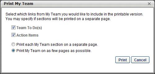 Print My Team - Primary ID Card With the appropriate permissions, you can print the content in the primary ID card tabs and sublinks.