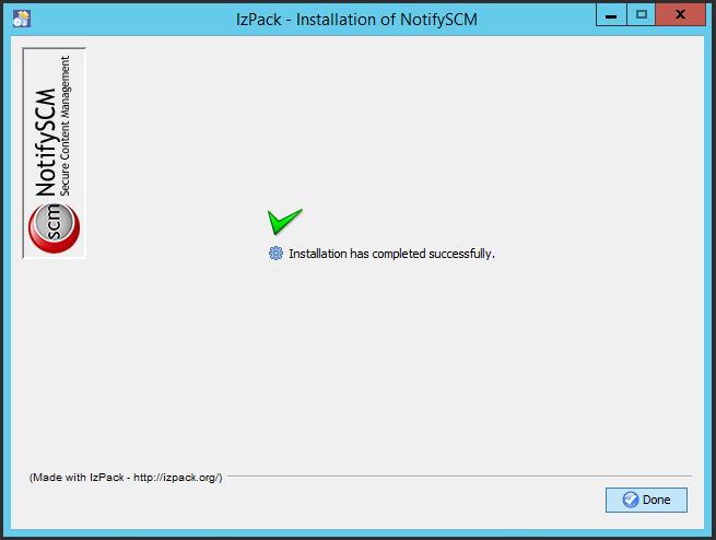 Step 8c: Installer Processes The installation is