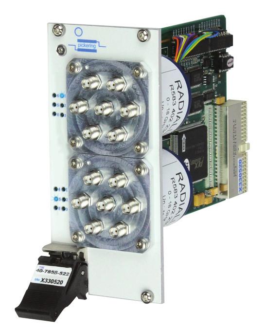 The single slot version can support up to three supplied remotely mounted multiplexers.