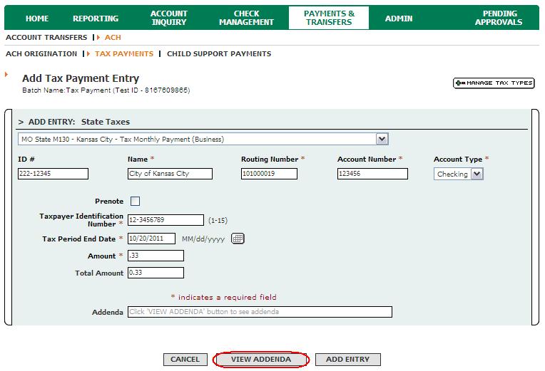 Be sure to complete all fields as required by the specific tax form selected.