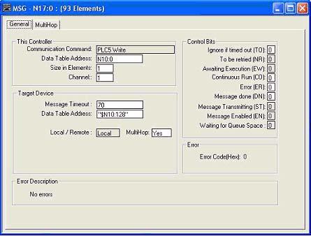 PLC-5 Typed Write - Set Receive Produced Sequence Number Message 4.4.8.10.