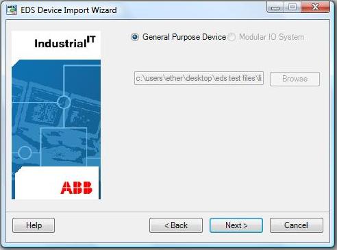 Converting an EDS File to a Hardware Unit Type Section 3 Device Import Wizard 9. Click Next to proceed with the wizard.
