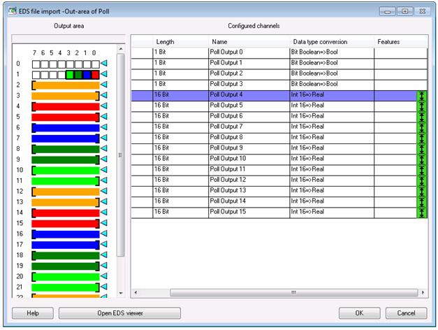 Section 3 Device Import Wizard Customizing Input and Output for Analog Channels For customizing the output area, click Customize Output and View from the I/O Settings screen.