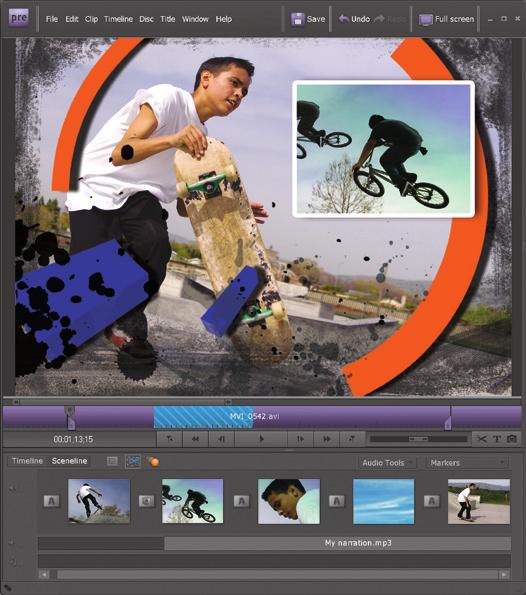 Create incredible movies with less work Adobe Premiere Elements 8 software gives you a smarter way to create movies, with powerful, automated moviemaking options that save you time and deliver