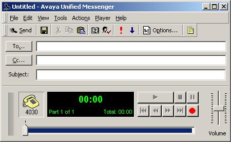 Avaya Unified Messenger Client User Guide How to use Avaya Unified Messenger Three new buttons appear on the button bar in your e-mail application when Avaya Unified Messenger is installed on your PC