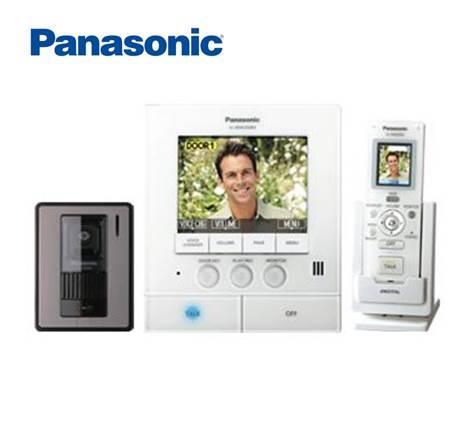 Intercom The Panasonic SW250 Kit comes with call button and camera, main monitor for living area and a separate wireless phone that can be taken around your home.