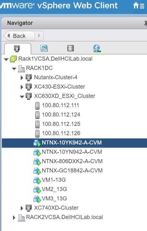 - License is as per the available/purchased license. - Network and Datastore as configured for the XC630 cluster.