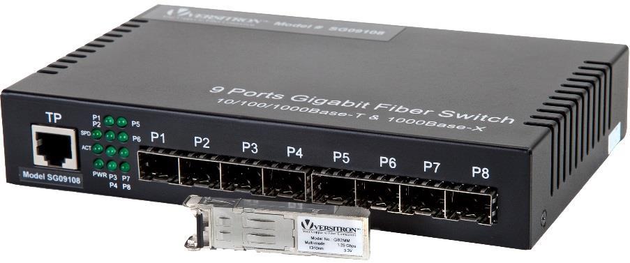 9-Port 10/100/1000Base Switch with (8)