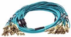MTP Fiber Cords Connectors: MTP female Fiber types: 62/OM1, 50/OM2, 50/OM3, 50/OM4, SM/OS2 Fiber strand count: 12, 24, 48, 72, 96 and 144 fibers Cable: plenum, riser, or LSZH (armored or non-armored)