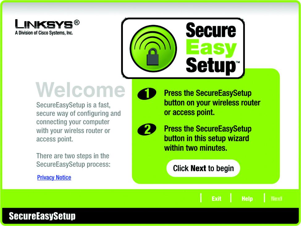 Using SecureEasySetup to Configure Your Notebook This section explains how to use SecureEasySetup if you have a computer displaying the SecureEasySetup logo.