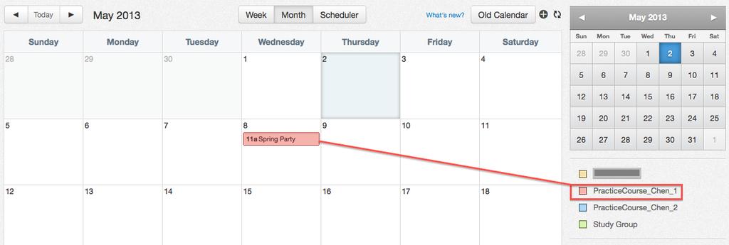 Calendar: Adding An Event II 6 Add information to the event and Click the