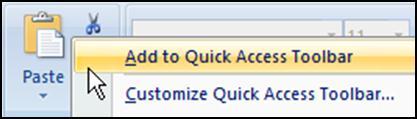 The Quick Access Toolbar Aside from Quicklinks, this is the only customizable toolbar in Outlook.