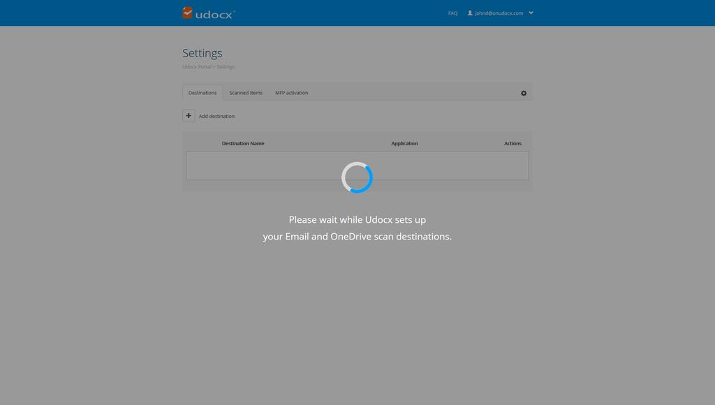 Users will receive an activation email from Udocx that their account is now enabled and to confirm permissions within Office 365. NOTE: Users should be sure to check their junk folder for this email.