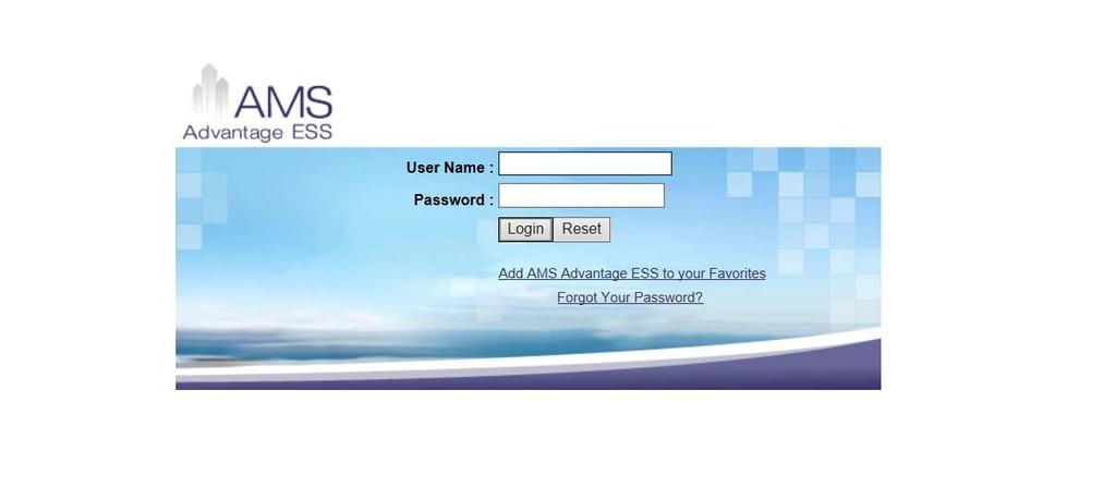 1. From the ESS Login page, Click on Forgot Your