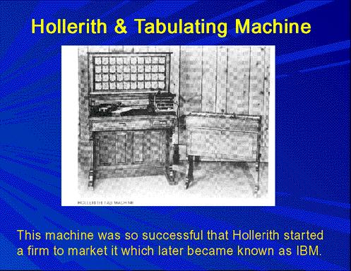 Herman Hollerith A step toward automated computation was the introduction of punched cards, which were first successfully used in connection with computing in 1890 by Herman Hollerith working for the