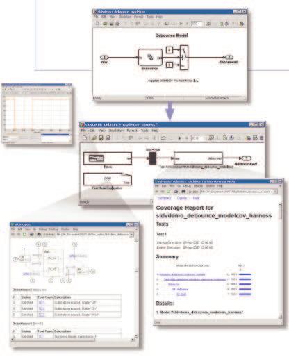 Simulink Design Verifier Generate tests and prove model properties using formal methods Automatically generate tests