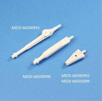 REGULATOR SUCTION TIP HANDLE The suction tip handle, with or without suction control should be used as a connector between the suction tip and the Mediplast suction tube Single use, sterile, single