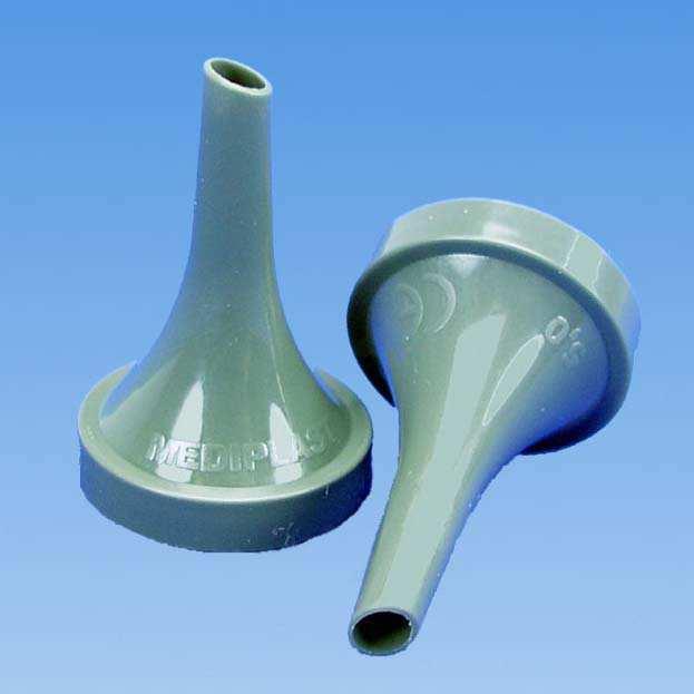AURAL SPECULUM New oval design of the cone and side cut end for improved line of sight New, wider, rimb on the grip side for better stability when hand held Fits Peter s or Siegler s pneumatic glass