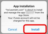 Accept the App Installation (IF NEEDED) You may be prompted to install a