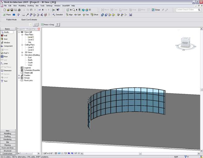 Complex Curve Tips When creating a curtain wall system in Revit making a complex