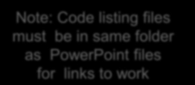 code, Listing 5-1 Example