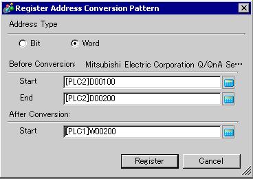 Settings Guide Setting Add/Edit Description Add/edit new settings for an address conversion pattern. The following dialog box appears.