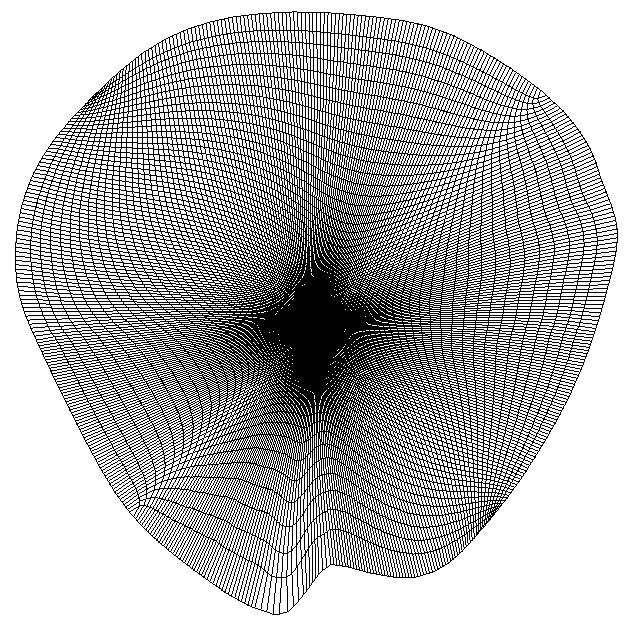 12 and the face data set with 1.042 vertices and 1.999 triangles in Fig. 13. The remeshes consist of 128 128 and 32 32 facets resp.