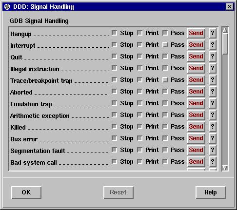 Print Pass If set, GDB should print a message when this signal happens. If unset, GDB should not mention the occurrence of the signal at all. This also implies Stop being unset.
