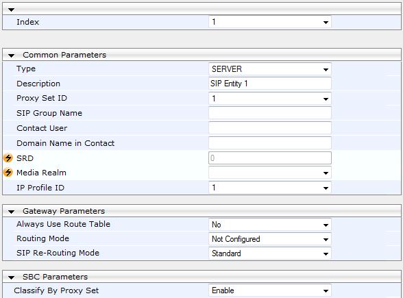 SBC Architecture Options & Configuration Examples Profile ID: 1 Figure 4-73: Assigning IP